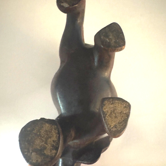 Vintage Wooden Elephant Hand Carved Wood - Picture 8 of 8